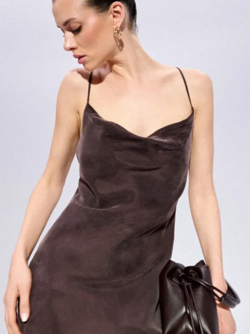 Kleider, Overalls|Entdecke Alles>MOHITO Maxikleid mit Trägern Dunkelbraun
