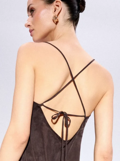 Kleider, Overalls|Entdecke Alles>MOHITO Maxikleid mit Trägern Dunkelbraun