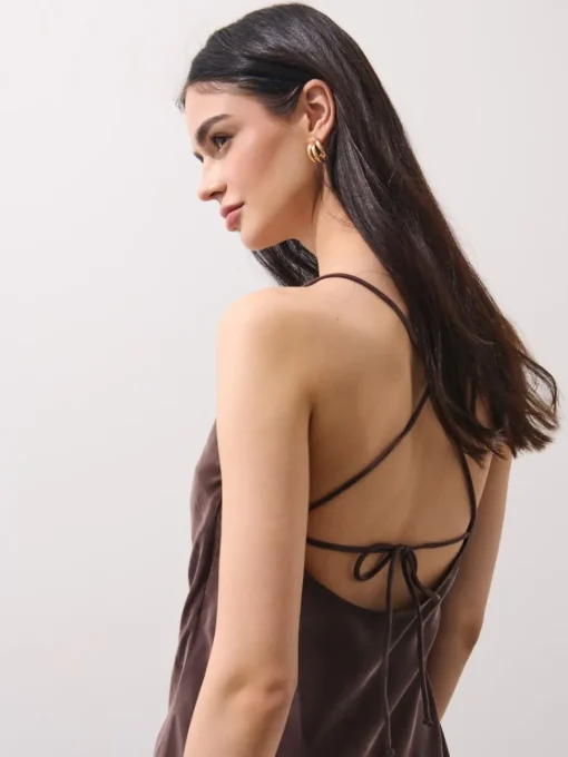 Kleider, Overalls|Entdecke Alles>MOHITO Maxikleid mit Trägern Dunkelbraun
