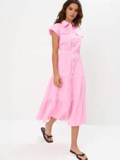 Coming Soon!>MOHITO Midi-Hemdkleid Pink