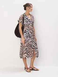 Bestsellers>MOHITO Midi-Hemdkleid Schwarz