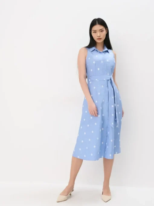 Bestsellers>MOHITO Midi-Hemdkleid Blau