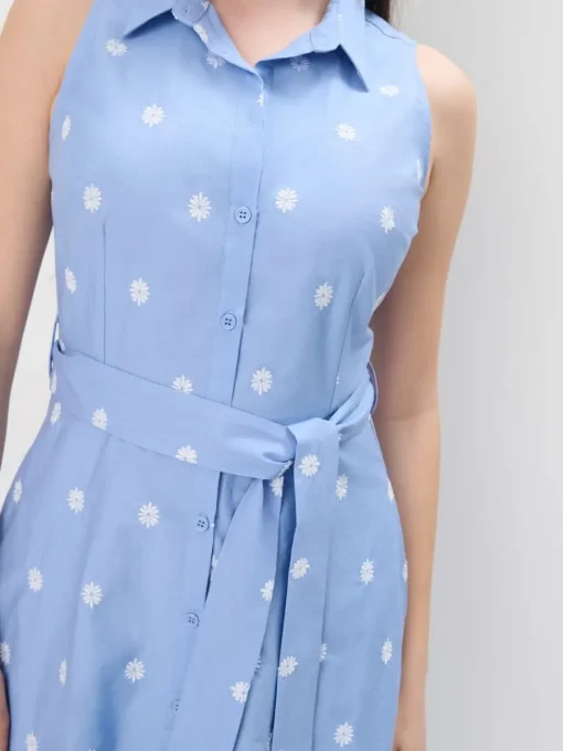 Bestsellers>MOHITO Midi-Hemdkleid Blau