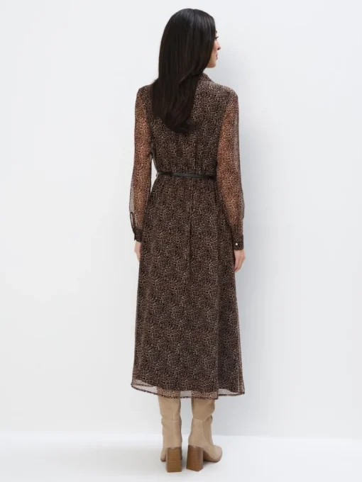 Midi, Maxikleider|Kleider, Overalls>MOHITO Midi-Hemdkleid Beige