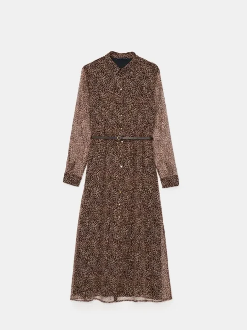 Midi, Maxikleider|Kleider, Overalls>MOHITO Midi-Hemdkleid Beige