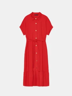 Midi, Maxikleider|Kleider, Overalls></noscript>MOHITO Midi-Hemdkleid Rot
