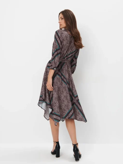 Midi, Maxikleider|Kleider, Overalls>MOHITO Midi-Hemdkleid Mehrfarbig