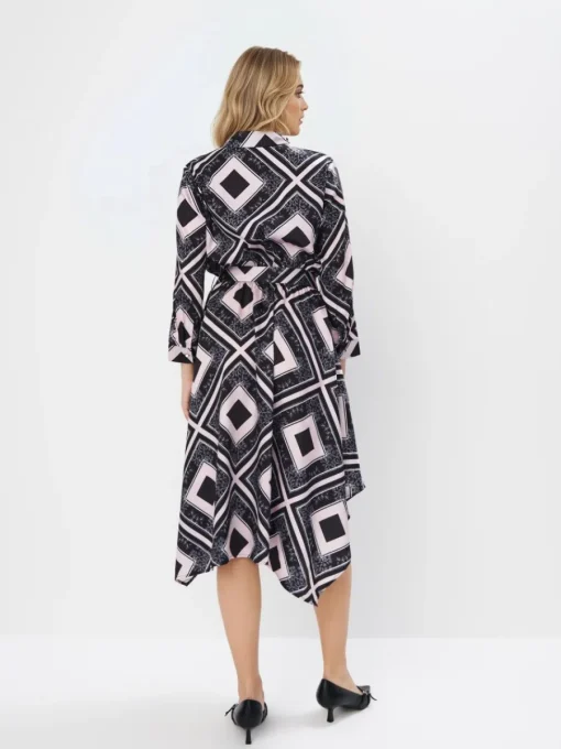 Midi, Maxikleider|Kleider, Overalls>MOHITO Midi-Hemdkleid Schwarz