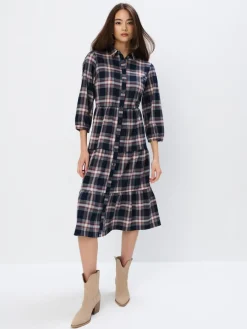 Midi, Maxikleider|Kleider, Overalls>MOHITO Midi-Hemdkleid Navy