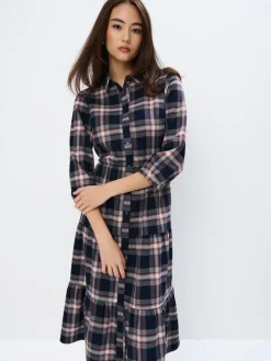 Midi, Maxikleider|Kleider, Overalls>MOHITO Midi-Hemdkleid Navy