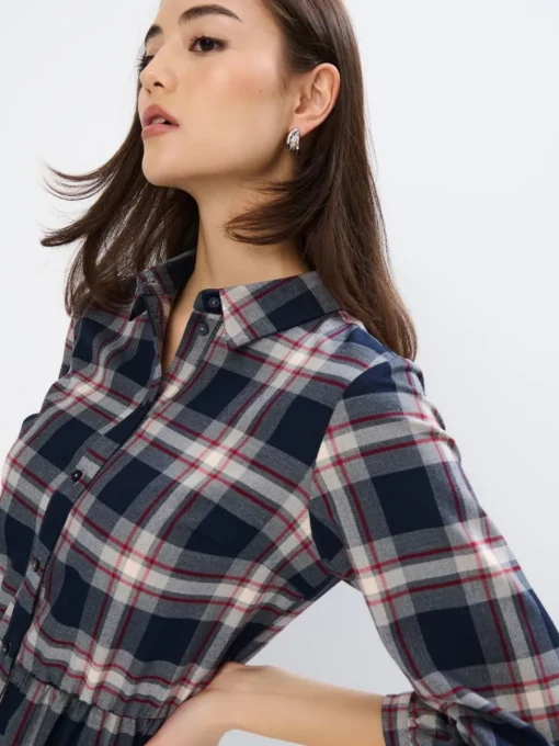 Midi, Maxikleider|Kleider, Overalls>MOHITO Midi-Hemdkleid Navy
