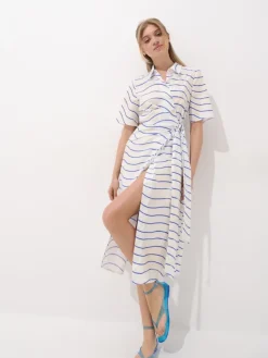 Kleider, Overalls|Entdecke Alles></noscript>MOHITO Midi-Hemdkleid Blau