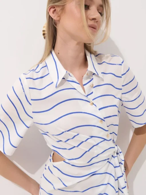 Kleider, Overalls|Entdecke Alles>MOHITO Midi-Hemdkleid Blau