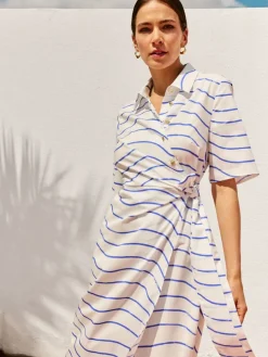 Kleider, Overalls|Entdecke Alles></noscript>MOHITO Midi-Hemdkleid Blau