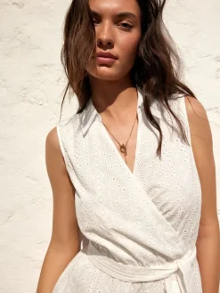 Kleider, Overalls|Entdecke Alles>MOHITO Midi-Hemdkleid Weiu00df