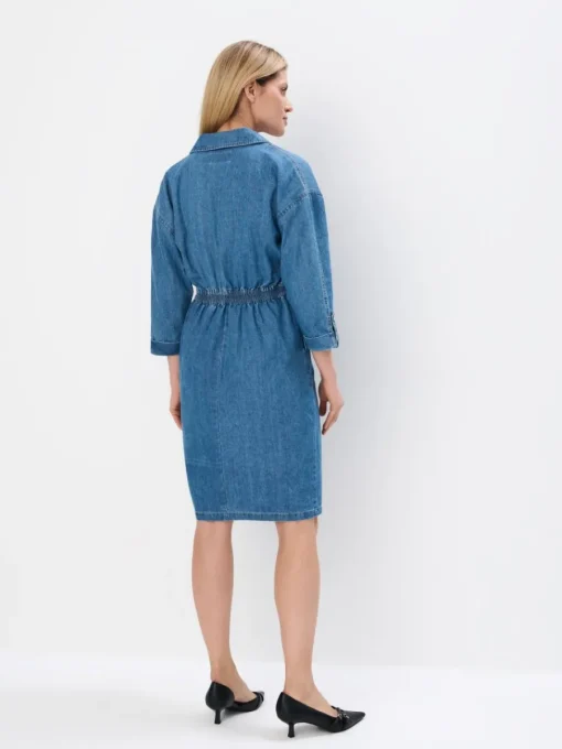 Midi, Maxikleider|Kleider, Overalls>MOHITO Midikleid aus Jeans Blau