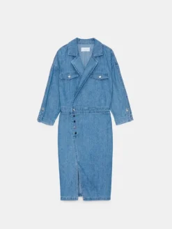 Midi, Maxikleider|Kleider, Overalls></noscript>MOHITO Midikleid aus Jeans Blau