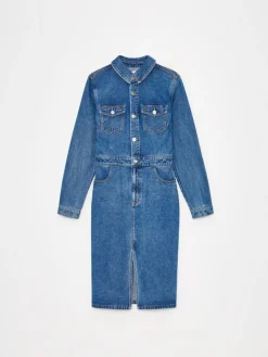 Midi, Maxikleider|Kleider, Overalls></noscript>MOHITO Midikleid aus Jeans Blau