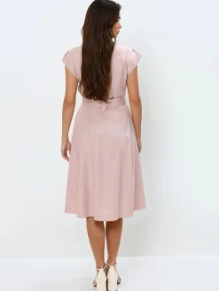 Frühlingskleider|Kleider, Overalls></noscript>MOHITO Midi-Kleid aus Lyocell Pink