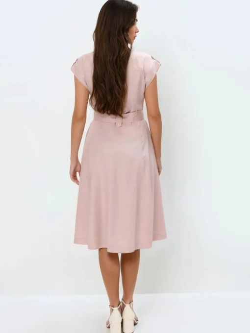 Frühlingskleider|Kleider, Overalls>MOHITO Midi-Kleid aus Lyocell Pink