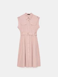 Frühlingskleider|Kleider, Overalls></noscript>MOHITO Midi-Kleid aus Lyocell Pink