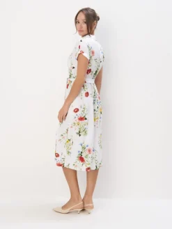 Bestsellers></noscript>MOHITO Midikleid aus Viskose Weiu00df