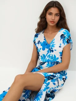 Bestsellers></noscript>MOHITO Midikleid aus Viskose Blau