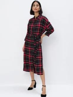 Midi, Maxikleider|Kleider, Overalls>MOHITO Midikleid aus Viskose Navy