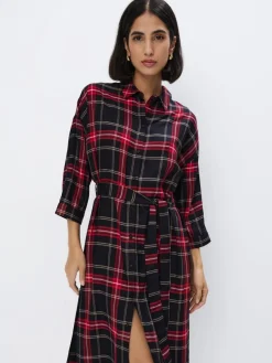 Midi, Maxikleider|Kleider, Overalls>MOHITO Midikleid aus Viskose Navy