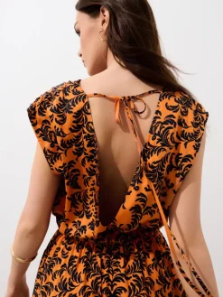 Frühlingskleider|Kleider, Overalls>MOHITO Midikleid aus Viskose Schwarz