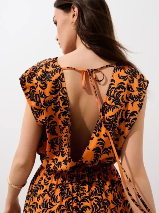 Frühlingskleider|Kleider, Overalls>MOHITO Midikleid aus Viskose Schwarz