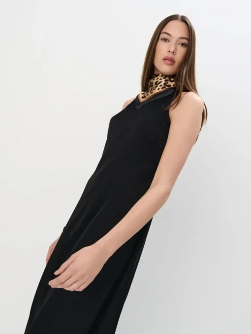 Frühlingskleider|Kleider, Overalls>MOHITO Midikleid aus Viskose Schwarz