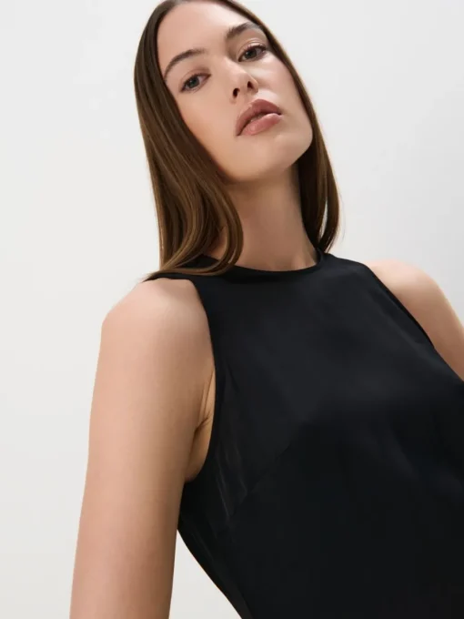 Frühlingskleider|Kleider, Overalls>MOHITO Midikleid aus Viskose Schwarz
