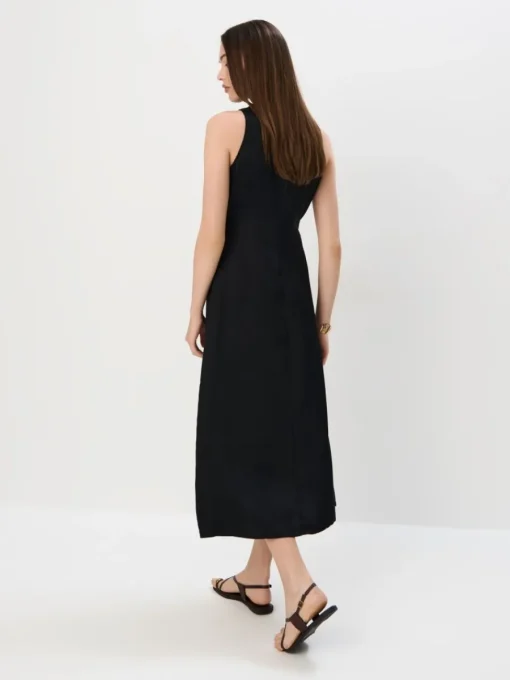 Frühlingskleider|Kleider, Overalls>MOHITO Midikleid aus Viskose Schwarz