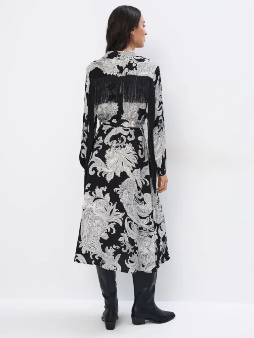 Midi, Maxikleider|Kleider, Overalls>MOHITO Midikleid mit Bindung Mehrfarbig