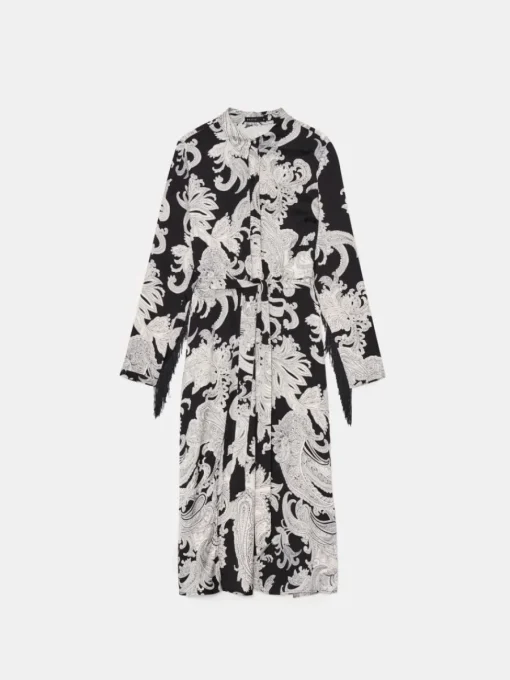 Midi, Maxikleider|Kleider, Overalls>MOHITO Midikleid mit Bindung Mehrfarbig