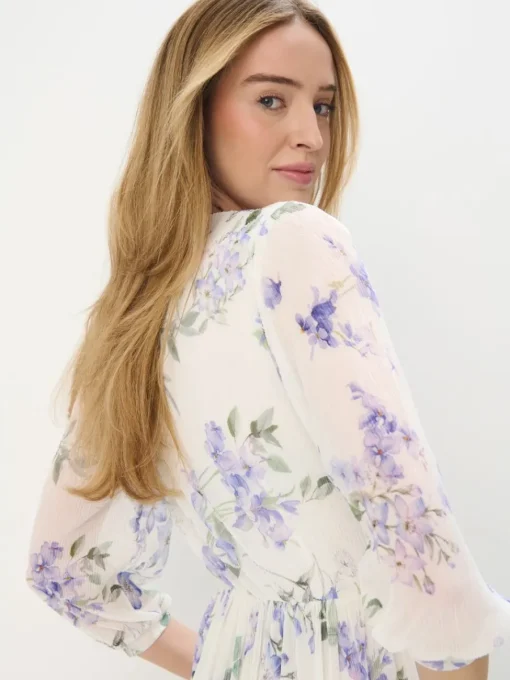 Kleider, Overalls|Entdecke Alles>MOHITO Midikleid mit Blumenmuster Creme