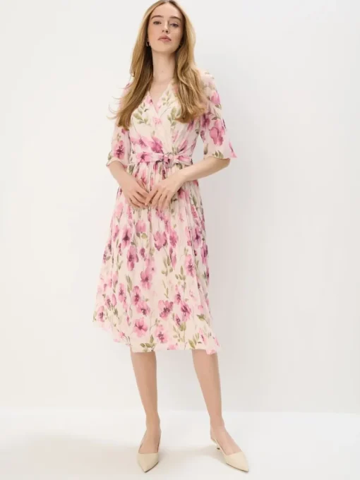 Kleider, Overalls|Entdecke Alles>MOHITO Midikleid mit Blumenmuster Nude