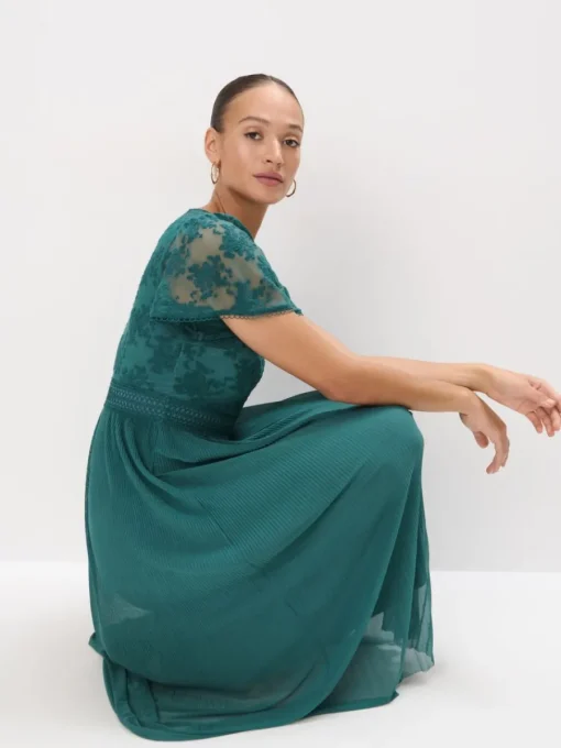 Kleider Für Hochzeitsgäste|Kleider, Overalls>MOHITO Midikleid mit kurzen Ärmeln Mintgrün