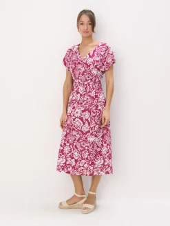 Kleider, Overalls|Entdecke Alles>MOHITO Midikleid mit kurzen Ärmeln Hellviolett