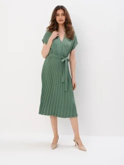 Kleider Für Hochzeitsgäste|Kleider, Overalls>MOHITO Midikleid mit Kuvert-Ausschnitt Grün