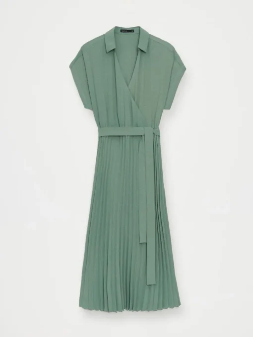 Kleider Für Hochzeitsgäste|Kleider, Overalls>MOHITO Midikleid mit Kuvert-Ausschnitt Grün