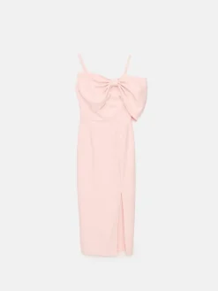 Frühlingskleider|Kleider, Overalls></noscript>MOHITO Midikleid mit Schleife Pastellrosa