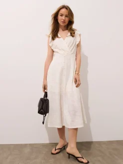 Kleider, Overalls|Entdecke Alles>MOHITO Midikleid mit Schlitz Weiu00df