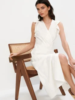 Kleider, Overalls|Entdecke Alles></noscript>MOHITO Midikleid mit Schlitz Weiu00df
