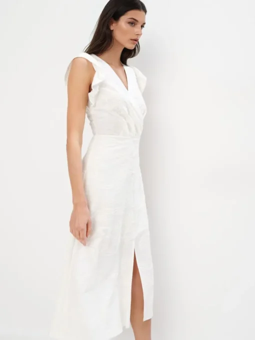 Kleider, Overalls|Entdecke Alles>MOHITO Midikleid mit Schlitz Weiu00df