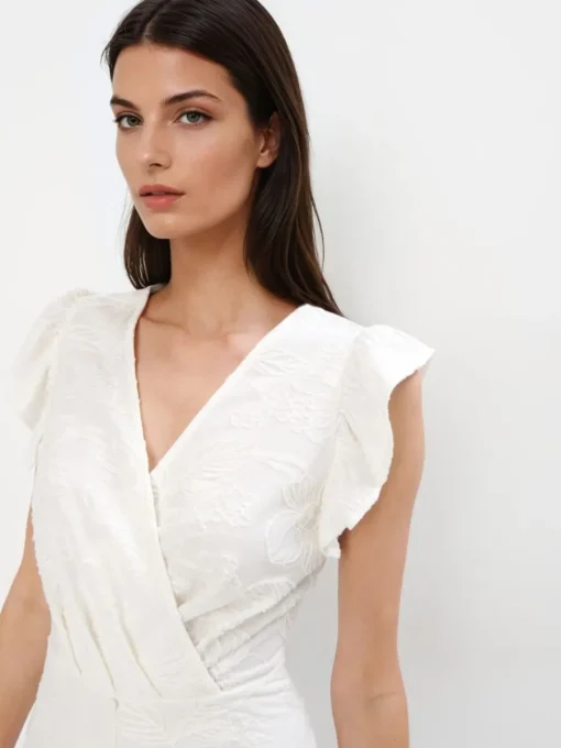 Kleider, Overalls|Entdecke Alles>MOHITO Midikleid mit Schlitz Weiu00df