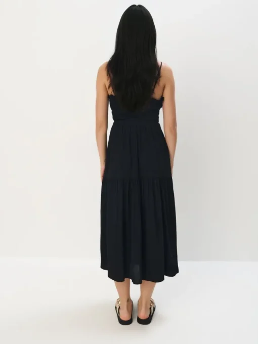 Frühlingskleider|Kleider, Overalls>MOHITO Midikleid mit Trägern Schwarz