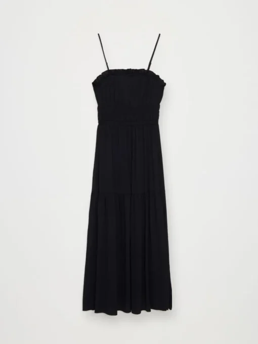 Frühlingskleider|Kleider, Overalls>MOHITO Midikleid mit Trägern Schwarz
