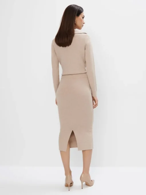 Röcke>MOHITO Midirock Beige